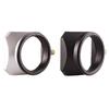 Camera Vintage Style Square Lens Hood Shade Metal Interface Mask Silver Black Light Shield Cover 37 39 40.5 43 46 49 52 55 58mm