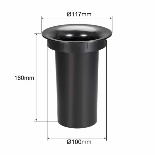 uxcell Speaker Port Tubes, 100mm x 160mm, Subwoofer Bass Reflex Tubes, Bass Woofer Box, Pack of 2