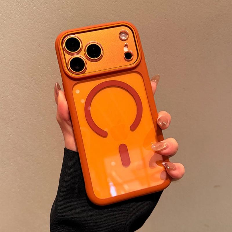 Transparent Defender For Magsafe Case for iPhone 17 16 15 14 13 Pro Max Camera AI Touch Control Wireless Charging Acrylic Cover