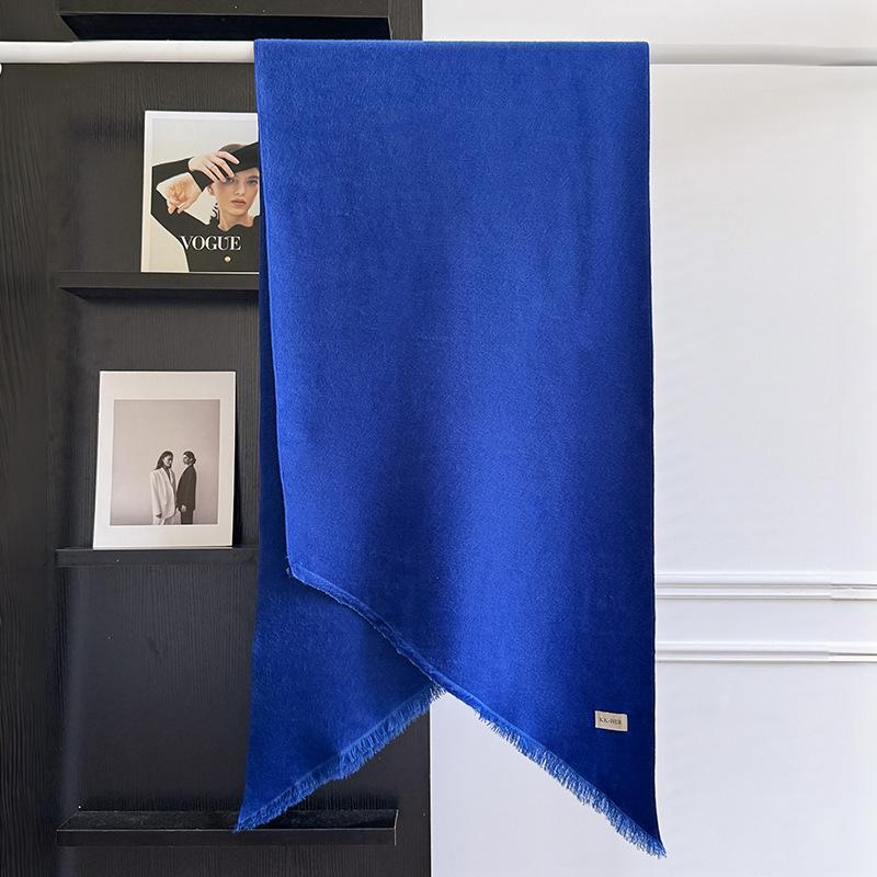 New Winter Cashmere Scarf For Women Soft Solid Color Tassel Shawl Wrap Thick Warm Blanket Echarpe Pashmina Female Scarves