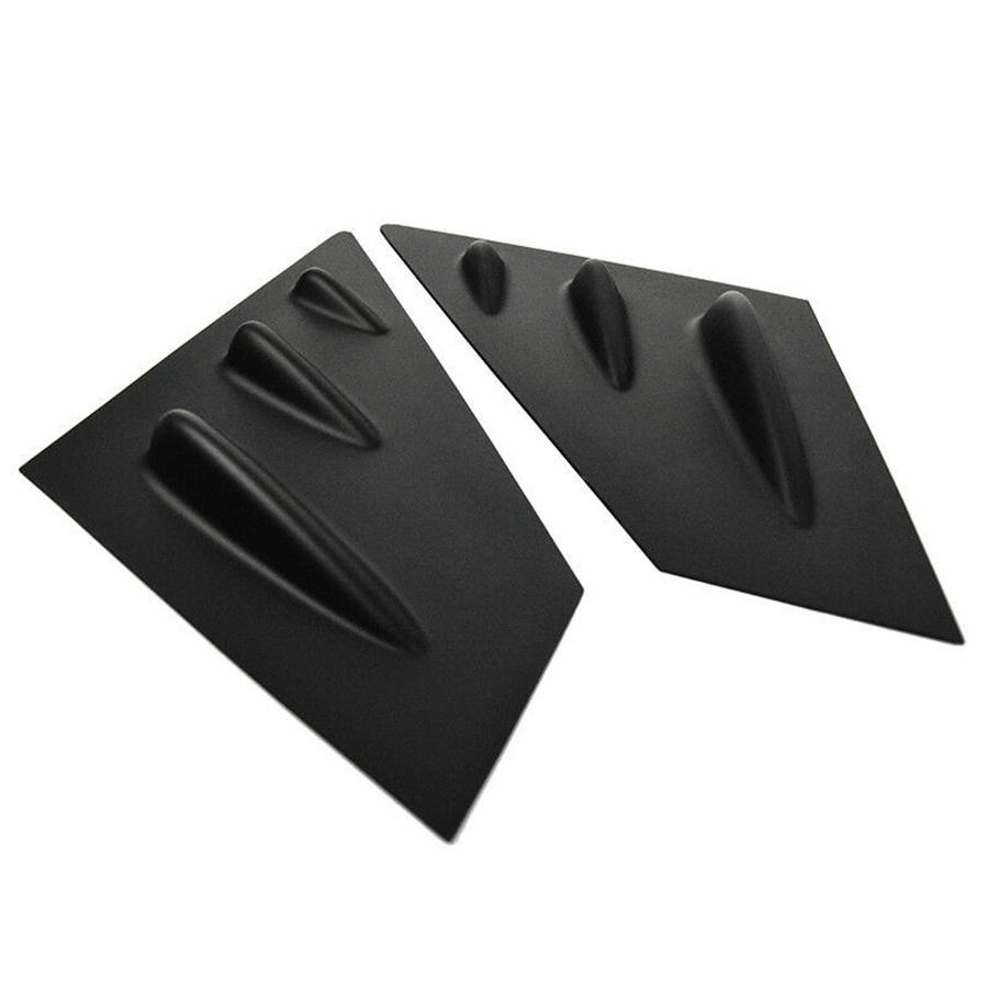 2x Matte Black Side Window Scoop Louvers Cover Trim For Subaru WRX STi 2015-2020