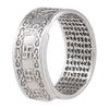  charm Buddhist Scriptures Open Adjustable Ring Feng Shui Amulet Blessing