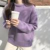 Women's Heavyweight Wool Cashmere Sweater - Round Neck, Thick, Loose Fit, Autumn/Winter Knit Top