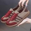 Women Flats 2026 Spring New Autumn Mesh Breathable Comfortable Soft Sole Casual Shoes Fashion Cross Tied Vintage Fly Weave Shoes
