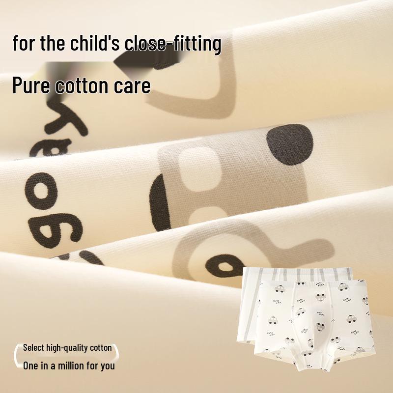 Silke Antibakteriell Gutter Ren Bomull Boksershorts for Barn