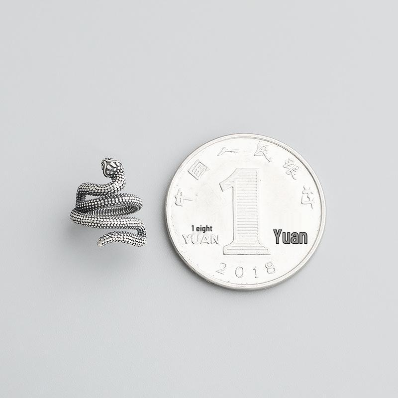 S925 Sterling Silver Thai Snake Spacer Beads for DIY Handmade Bracelets & Necklaces