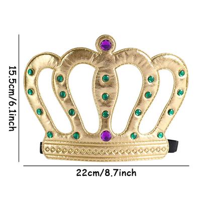 King's Crown Birthday Decoration Gold Cloth Crown Headwear Birthday Decoration Props Hat Headwear Party Photography Supplies