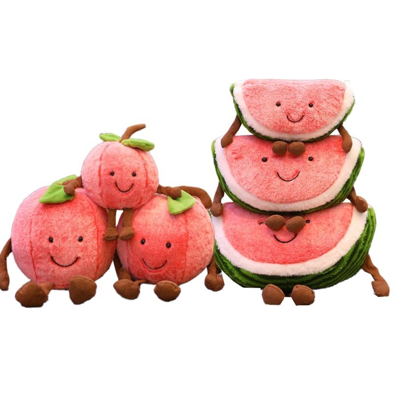 Plüschkissen mit Kirschmotiv – Niedliches Frucht-Kuscheltier für alle Altersgruppen (35 cm, 50 cm, 60 cm)