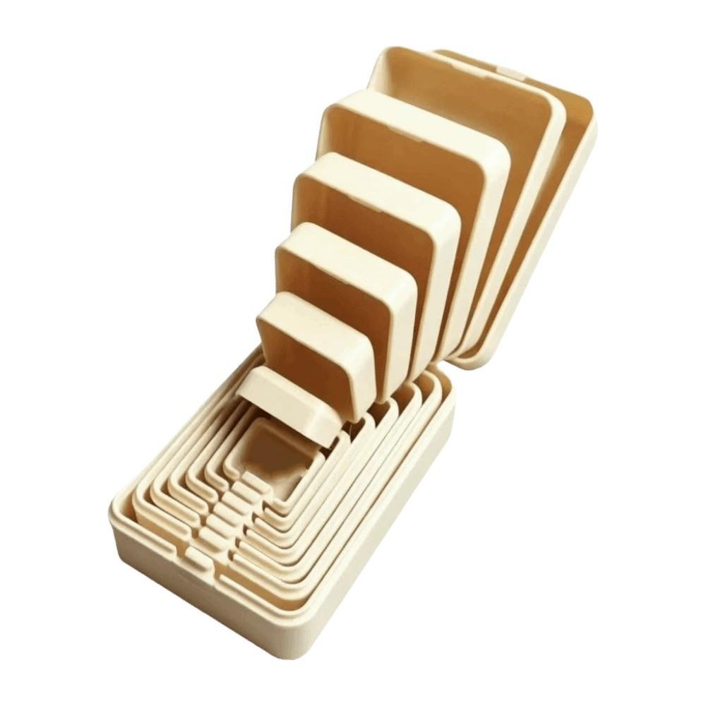 

Portable 3D Printed Jewelry Storage Box 7-Layer Hidden Safe Box Nesting Box Doll Ring Box білий