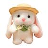 18cm 23cm Kawaii Cartoon Simulation Anime Stuffed Animal Rabbit Plush Toy Cute Rabbit Handmade Doll Children's Festival Gift