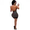 European-American Fashion Halter Neck Diamond Party Dress - Sexy, Tight, New Arrival