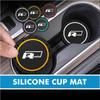 For VW 2pcs JFYS444 Car Cup Holder Anti Slip Insert Coasters Pads Accessories Beetle CC B5 B6 B7 EOS GTI MK2 MK4 MK5 MK6