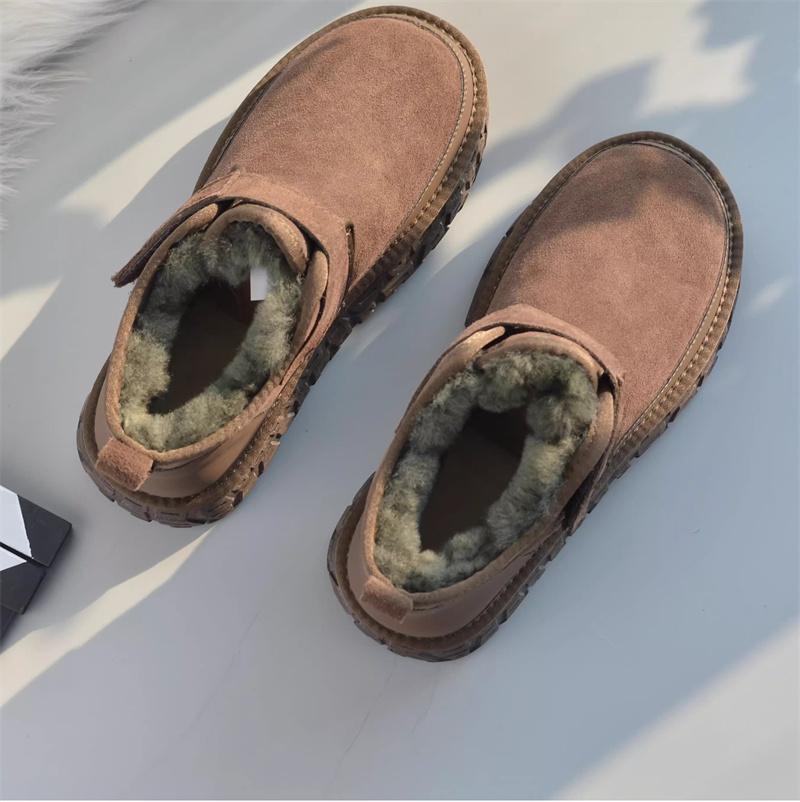 Men's Casual Shoes, Winter Multi-functional Fleece Warm Work Boots, Outdoor Anti-slip and Wear-resistant Snow Boots