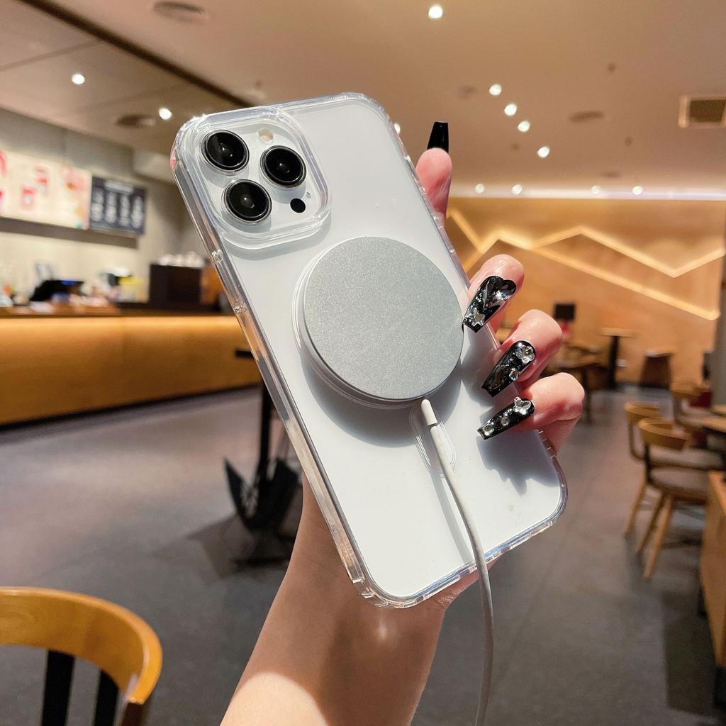 All-inclusive 15 Anti-fall Phone Case for IPhone 15 for For IPhone 16 Promax for Apple Transparent Magnetic Phone Case