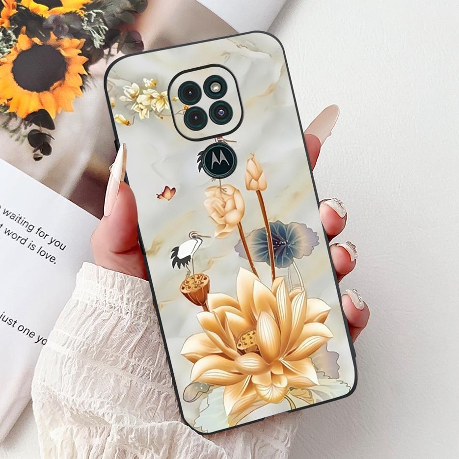 For Motorola Moto G9 Play Case Colorful Flowers Painted Cover Soft TPU Phone Cases For Motorola Moto G9 Plus MotoG9 Power Fundas
