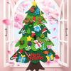 98cm Felt Christmas Tree DIY Christmas Decoration Home Navidad New Year Merry Christmas Ornaments Santa Claus Xmas Gift Kids