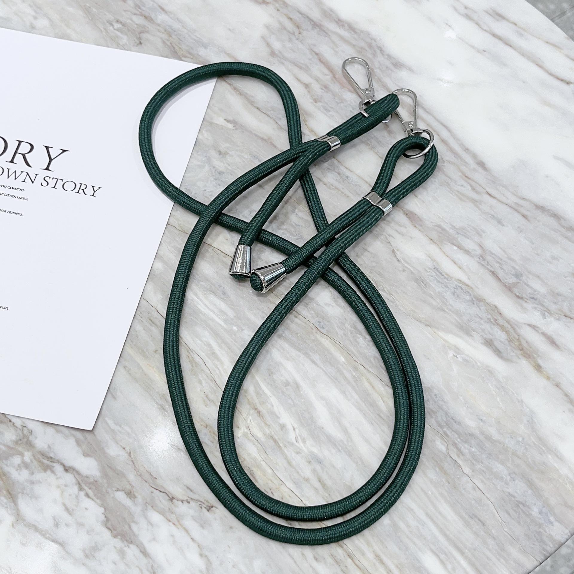 

Dual Hook Crossbody Cord Lanyard For Mobile Phone Universal Adjustable Strap Bold 6mm Long Shoelace Clip Neck Hang Tether Rope Polyester Fiber