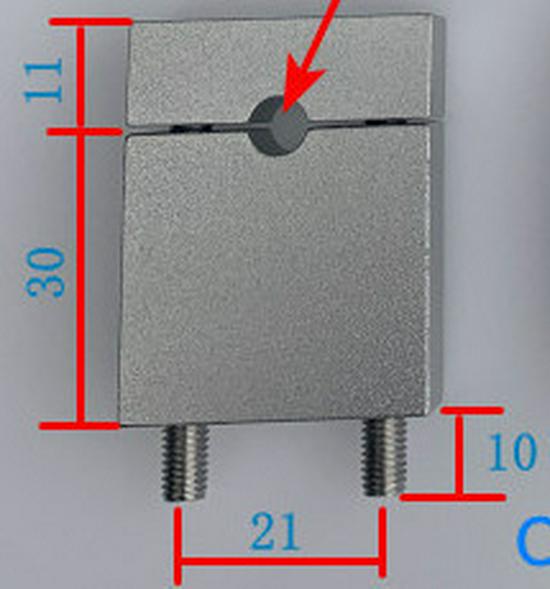 Double Hole Aluminum Alloy Tube Clamp - Air Line Panel Bracket for 1/4, 3/8, 1/2 Inch