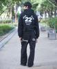 Pioel Parachute Embroidered Pants_Black