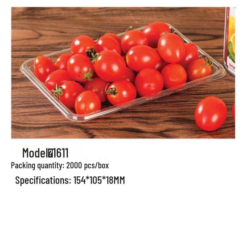 Disposable Rectangular Transparent Plastic Food Containers