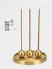 Zen Minimalist Brass Incense Stick Holder - Creative Sandalwood Burner & Ash Catcher in New Chinese Style for Tea Ceremonies.