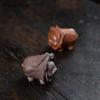 Pet da tè in argilla viola Yixing cinese Statua Cane Cavolo Fortunato Ornamenti Artigianato Figurine da tè Zisha Fatto a Mano Decorazione Set da tè