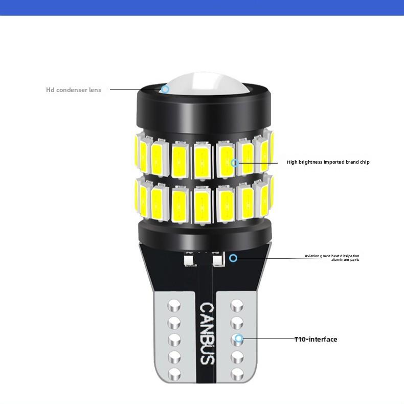 1pcs T10 LED Car Parking Light, Super Bright 360° Surround Illumination CANBUS Error-Free Decoder Reading Lamp, Universal 12V W5W 168 194 Side Marker