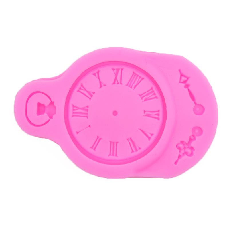 Clock Silicone Mold for Cake Decoration and Chocolate Fondant DIY