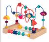 Jouets Montessori Bébé Roller Coaster en Bois Labyrinthe de Perles Jeune Enfant Apprentissage Précoce Puzzle Éducatif Jouet Mathématique pour Enfants 1 2 3 Ans