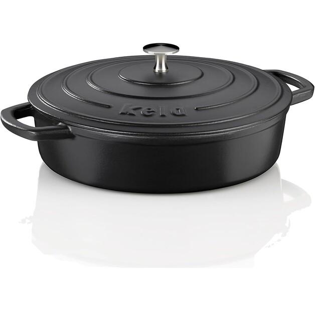 

Сковорода для жарки Kela Calido плоская 28 см черная (12468)