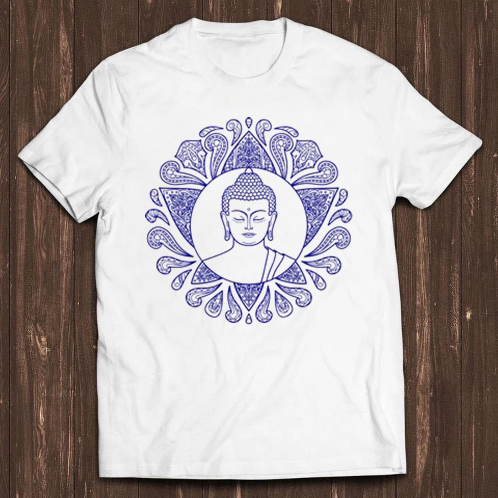 Buddha T Shirt Yoga Buddhist Namaste Wisdom Lotus Cool Gift Tee C111 2XL