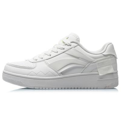 Li Ning Slip Resistant Abrasion Resistant Low Top Skateboard Shoes Women's White AGCQ378-5