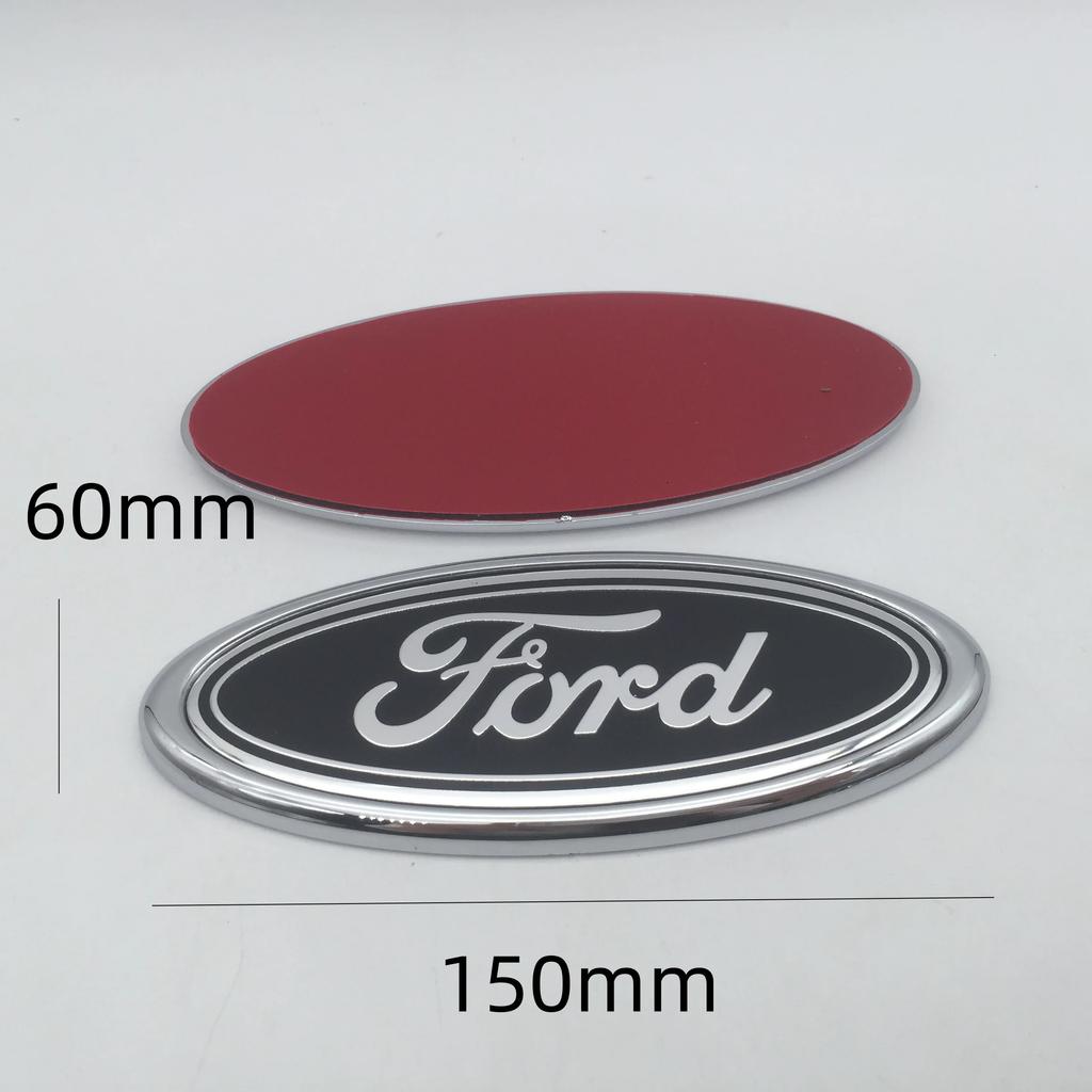 Car Sticker Ford 1pcs 3D for Ford Black 115mm 150mm Car Front Head Hood Bonnet Emblem Rear Tail Bumper Trunk Sticker Badge Decal