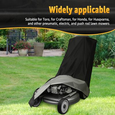 420D Outdoor Kryt na kosačku na trávu Odolný Polyester Oxford Kryt na ručnú kosačku Vodotesný Ochrana proti slnku Kryty na kosačky Odolný proti roztrhnutiu Trávnik