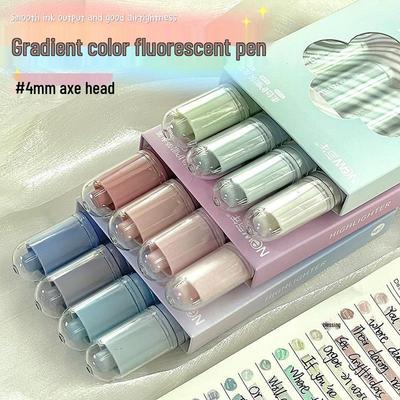 High-Value Fluorescent Quick-Dry Highlighting Pen for Students – Non-Bleeding, Ideal for Classroom Notes & Journaling