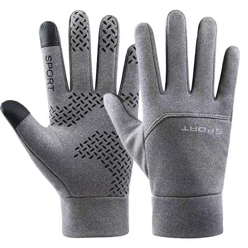 Cycling Gloves Winter Style Plus Velvet Thickened Outdoor Sports Windproof and Water Splashing Plus Velvet Gloves