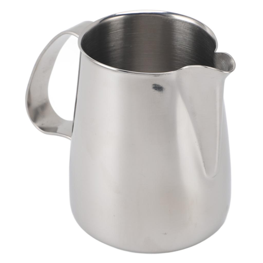 Milchaufschäumkännchen 304 Edelstahl Ausgießer ohne Tropfen Kaffeemilch-Aufschäumbecher Milchdampfkännchen für Home Coffee