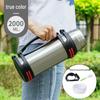 large capacity bamboo exterior with carry strap