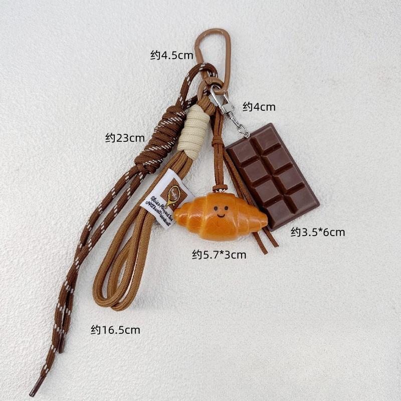 

Симпатичное украшение для рюкзака в виде хлеба, подходит для студентов, пар, сумочек Handamde