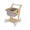 Wooden Shopping Cart Toy for Kids - Supermarket Playhouse Walker Set