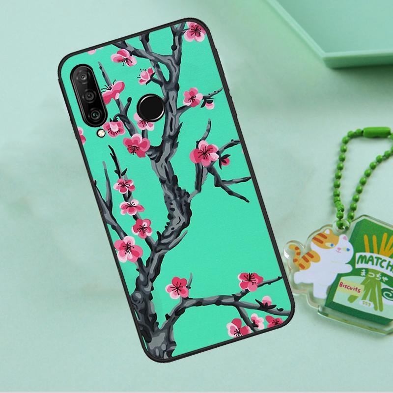 Cherry Blossom Floral For Huawei Nova 12s 12i 11i 7i 8i 9 10 SE Y91 Y90 Y60 Y70 Y72 Y61 P60 Pro P30 P40 Lite Case