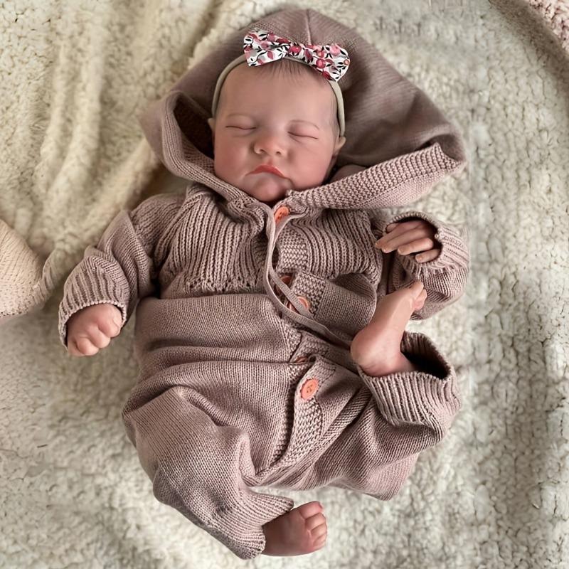 45 CM/17 inch Reborn Doll Full Body Soft Vinyl Simulation Baby Doll reborn doll gift for family Vinyl Girl Body Reborn Doll