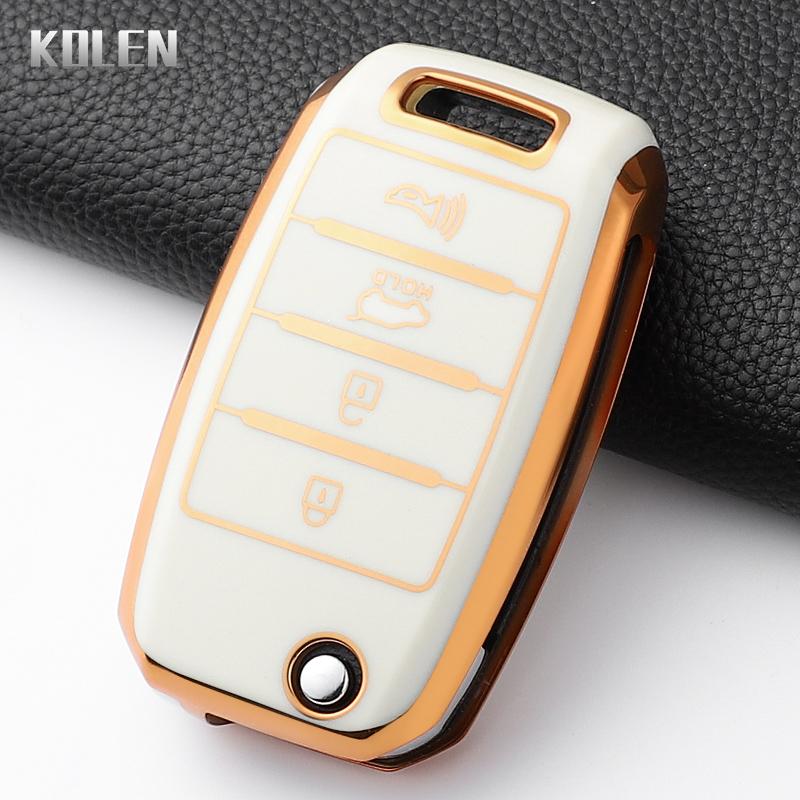 Fashion Tpu Car Folding Key Case Cover For Kia Rio 3 K2 Ceed Cerato K3 K5 Sorento Sportage Soul K4 Picanto Optima Forte Stinger