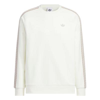 adidas Originals Toc Fw25 Felpa Girocollo a Righe Vestibilità Ampia Maniche Lunghe Felpa Uomo Felpa KC0108