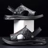 Men's sandals summer leather soft sole non-slip beach shoes new casual dual-purpose outer wear cool slippers