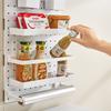 Kitchen Cabinet Door Storage Wonder: Perforated Board Shelf Plastic Wall-mounted Storage Without Drilling