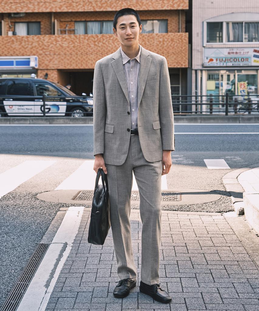 STCO Two-Tone Textured Setup_Beige (Straight Fit)_Sepxb06Csd