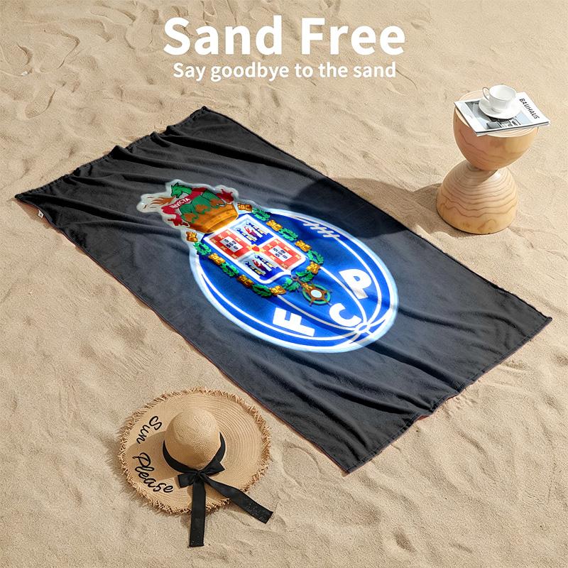 FC Porto Strandtücher dienen auch als Badetücher Sommer-Essential ein Muss für draußen den Strand und den Pool