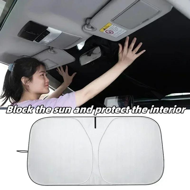 Car Sunshade Front Screen Sunshade Screen Sunblock Heat Shield Front Windshield Sunshade Car Stop Car Interior Window Cover