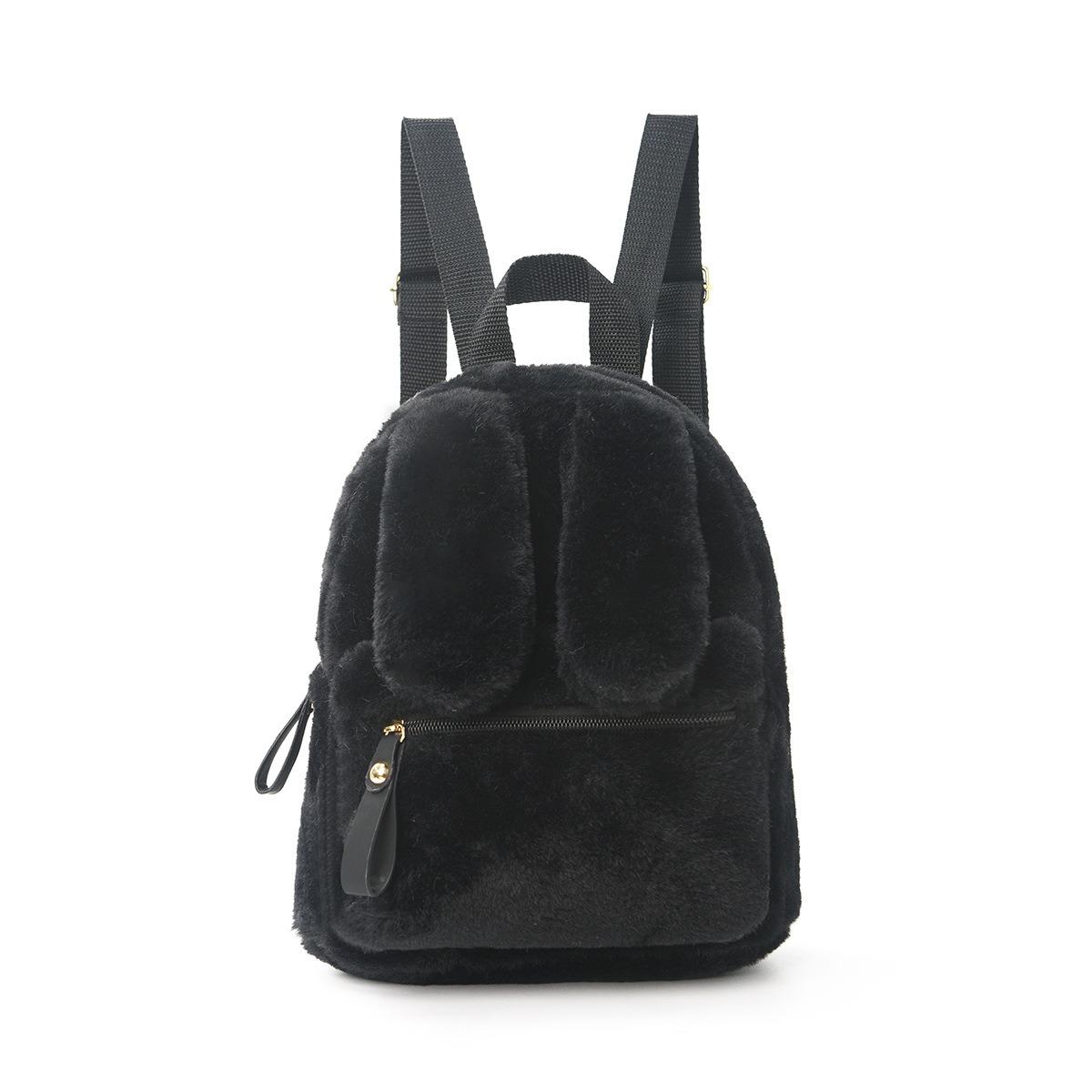 Rabbit ear backpack high value cute rabbit backpack children travel plush backpack